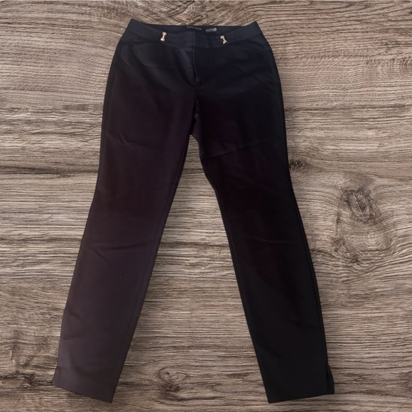 Ivanka Trump Pants - Ivanka Trump Black Trousers with Gold Detail